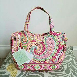 Vera Bradley Sherry Capri Melon Mini Tote